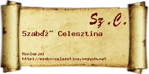 Szabó Celesztina névjegykártya